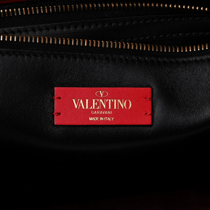 Valentino Garavani Smooth Calfskin Soul Tote Black Red 6 of 10