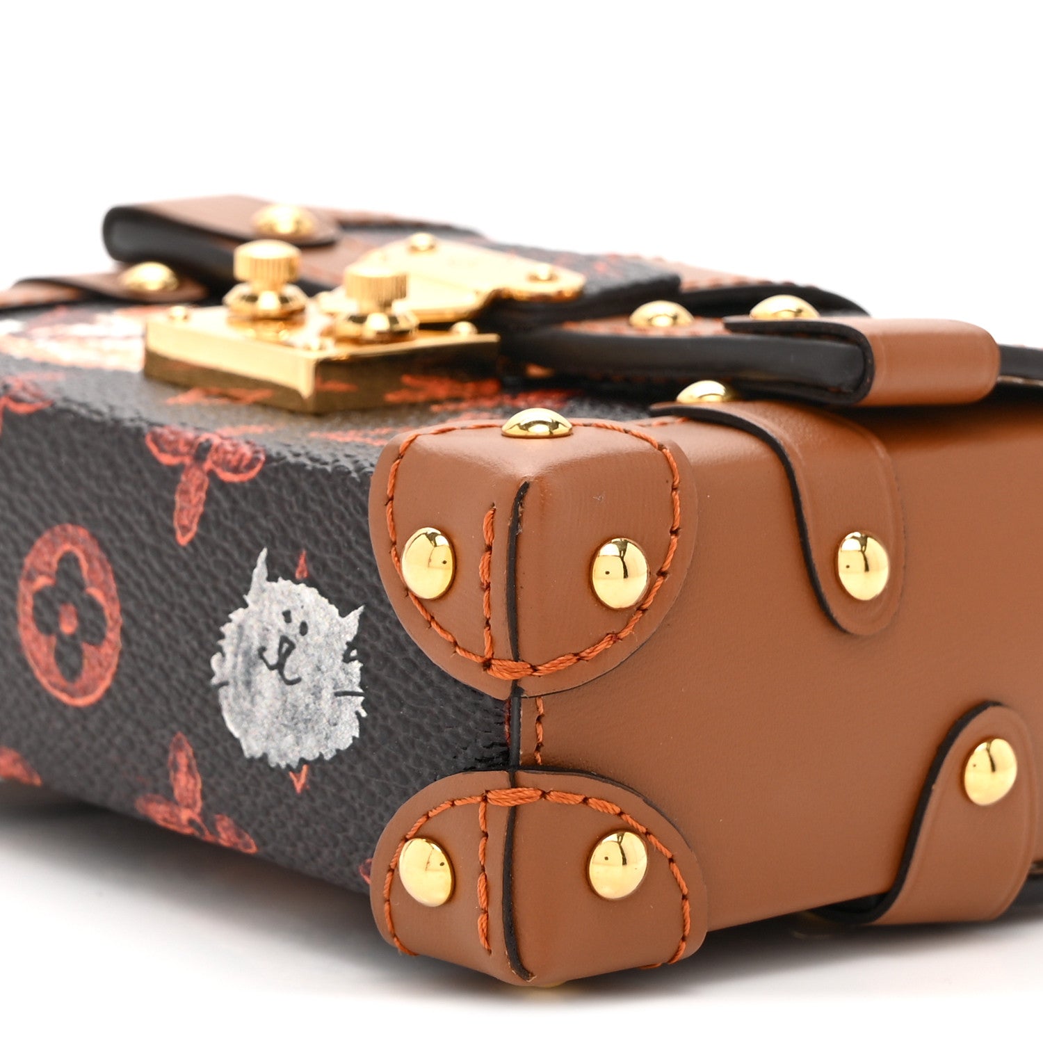 Louis Vuitton Catogram Essential Trunk Orange Marron 9 of 9