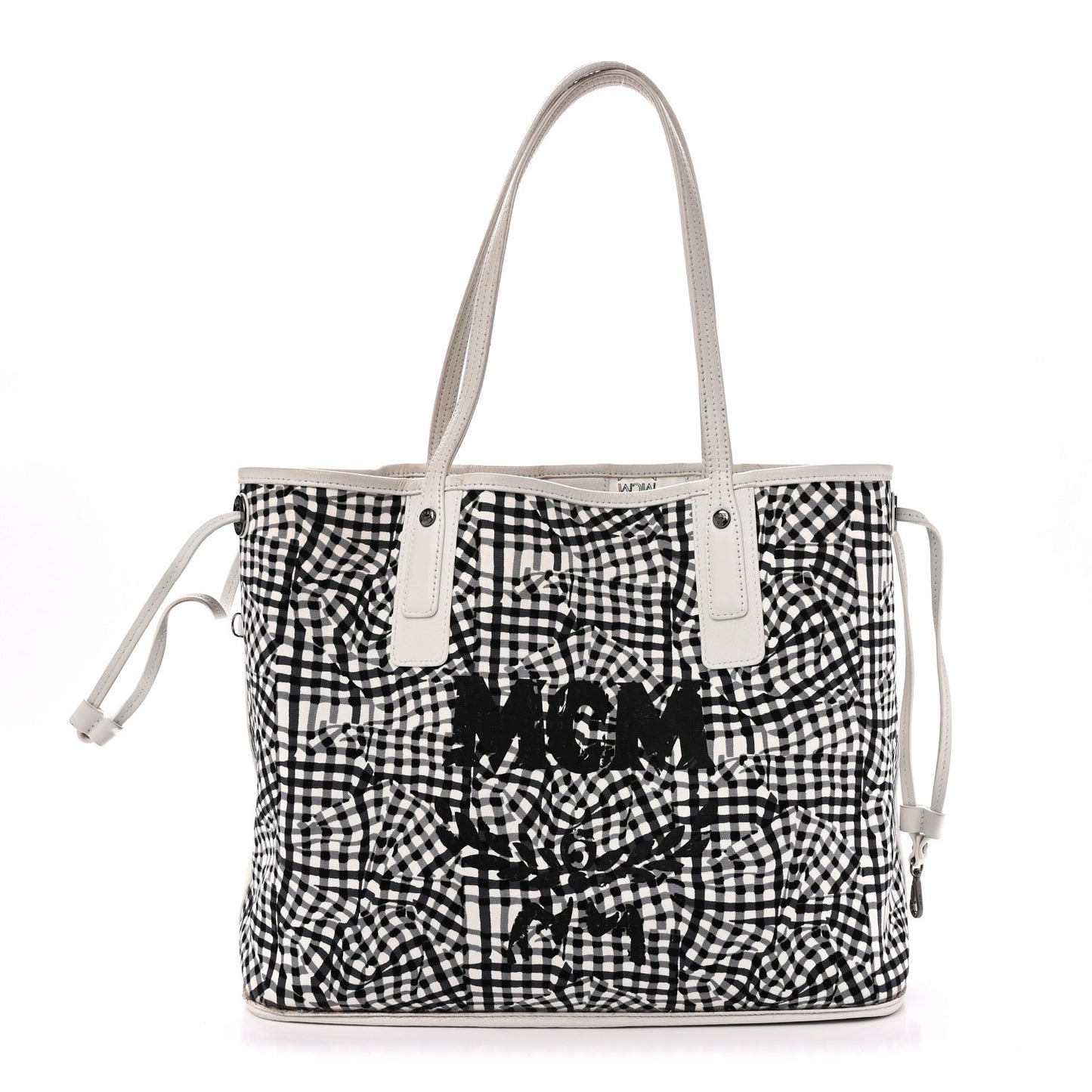Visetos Medium Liz Reversible Shopper Tote White