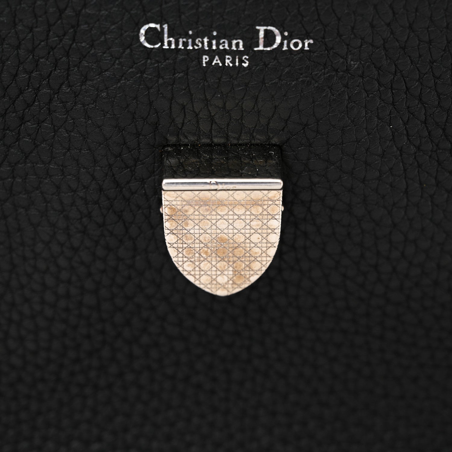 Christian Dior Grained Calfskin Medium Diorever Flap Black 14 of 18