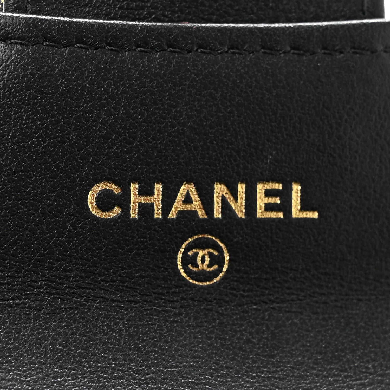 Chanel Calfskin Crocodile Embossed Graffiti 2.55 Cocodile Reissue Flap Card Holder Black Gold 6 of 10