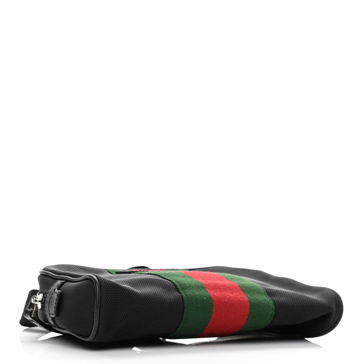 Canvas Web Slim Belt Bag Black