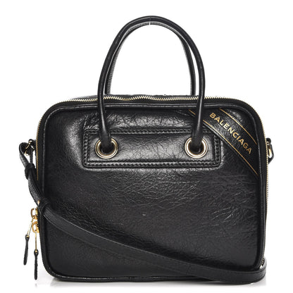 Balenciaga Agneau S Blanket Square Tote Black 1 of 8