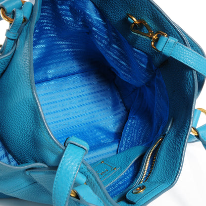 Prada Vitello Daino Convertible Side Pocket Hobo Voyage 5 of 9