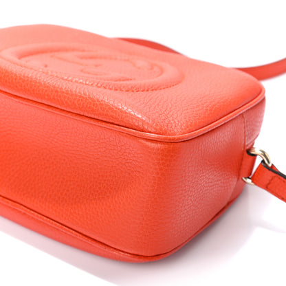 Gucci Pebbled Calfskin Small Soho Disco Bag Sun Orange 9 of 10