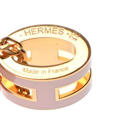 Hermes Lacquered Rose Gold Mini Pop H Pendant Necklace Rose Dragee 5 of 5