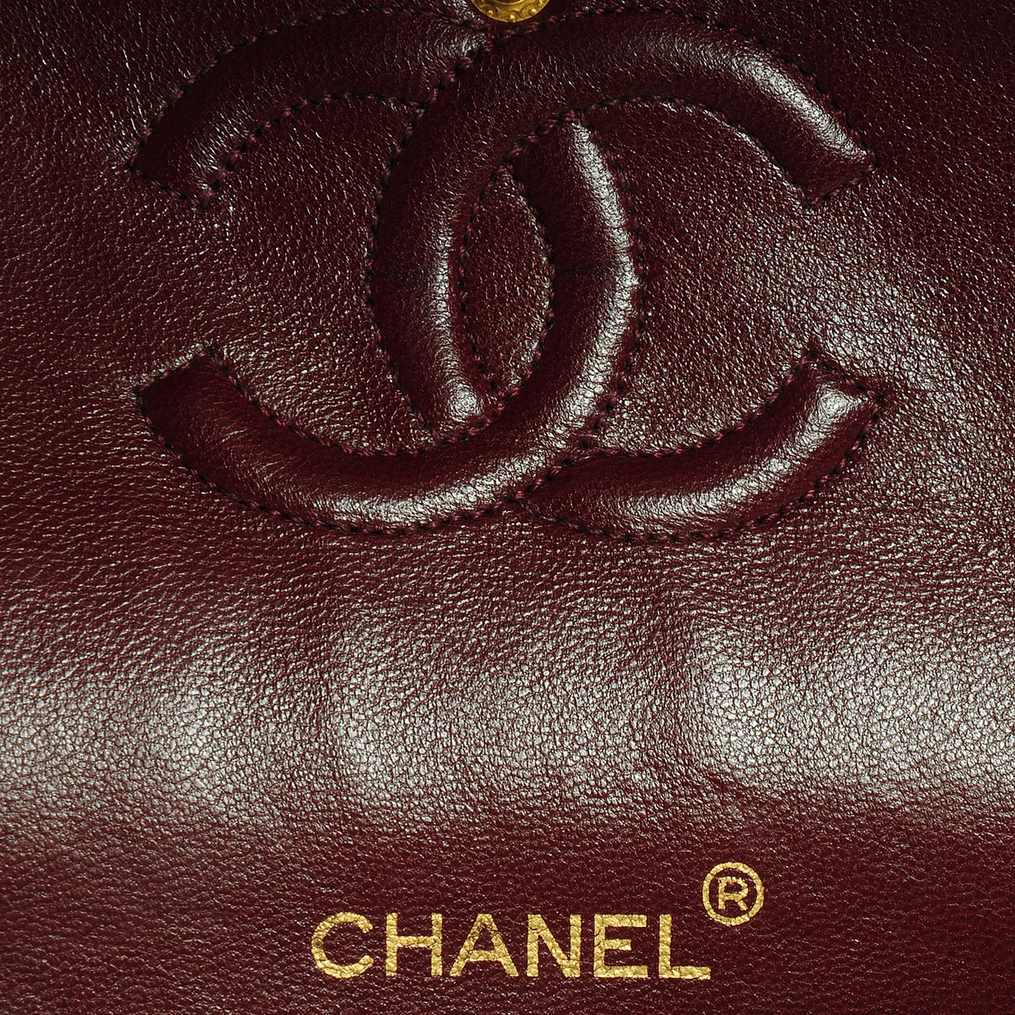 Lambskin Medium Double Flap Black