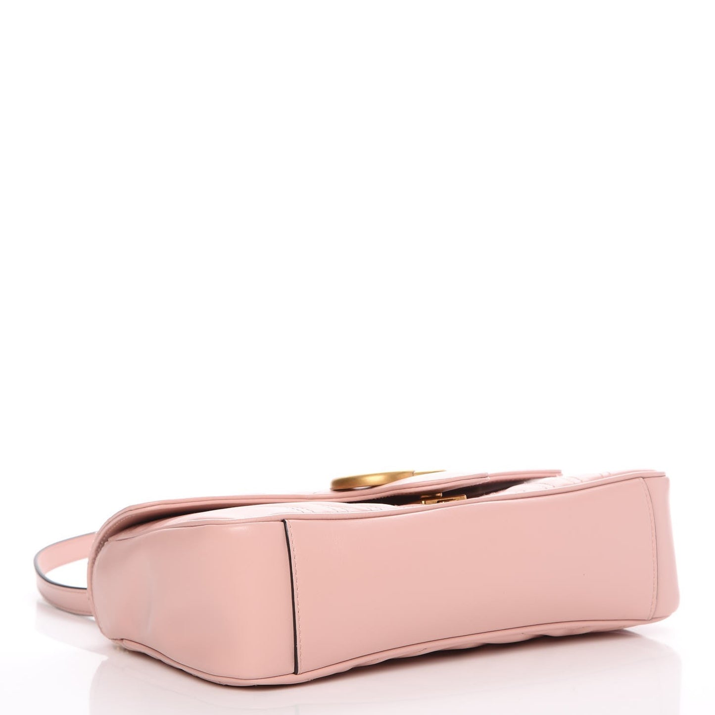 Calfskin Matelasse Small GG Marmont Shoulder Bag Perfect Pink