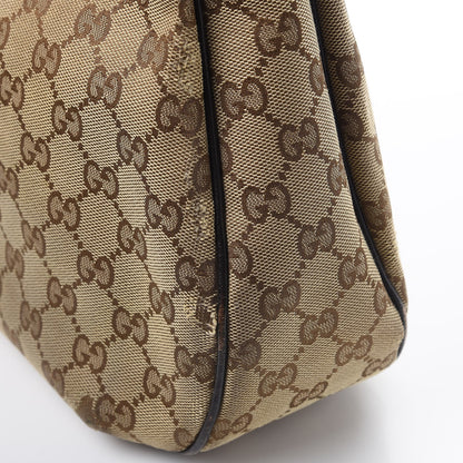 Gucci Monogram Medium New Ladies Web Hobo Dark Brown 10 of 14