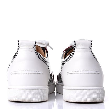 Christian Louboutin Denim Nappa Mens Louis Junior Spikes Orlato Flat Sneakers 42 Multicolor 6 of 11