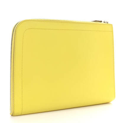 Hermes Epsom Zip Tablet Portfolio Lime 3 of 7