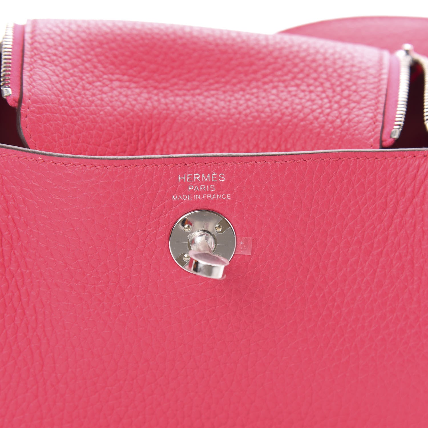 Hermes Taurillon Clemence Mini Lindy 20 Rose Extreme 6 of 11