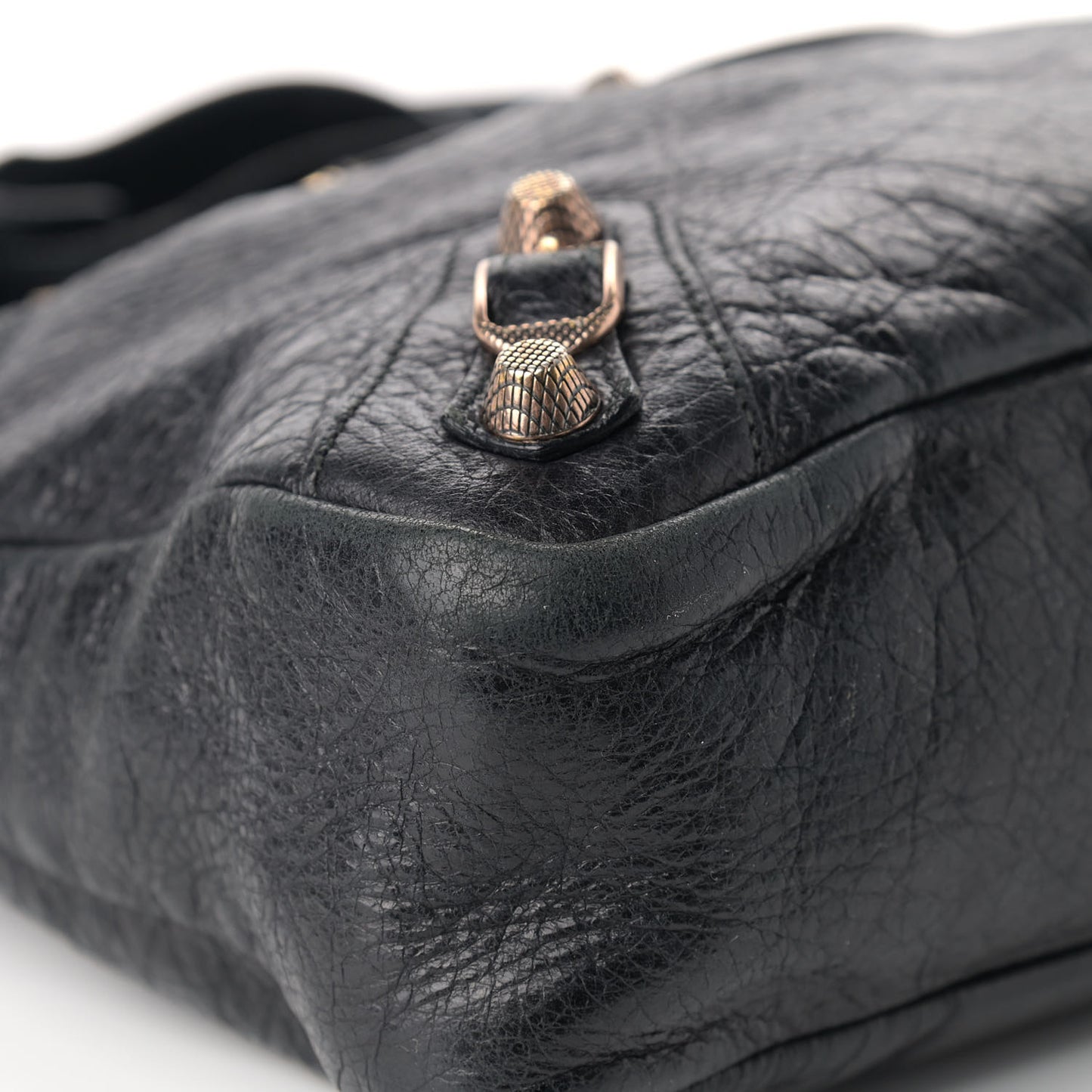 Agneau Giant 12 Rose Gold Hardware Town Black