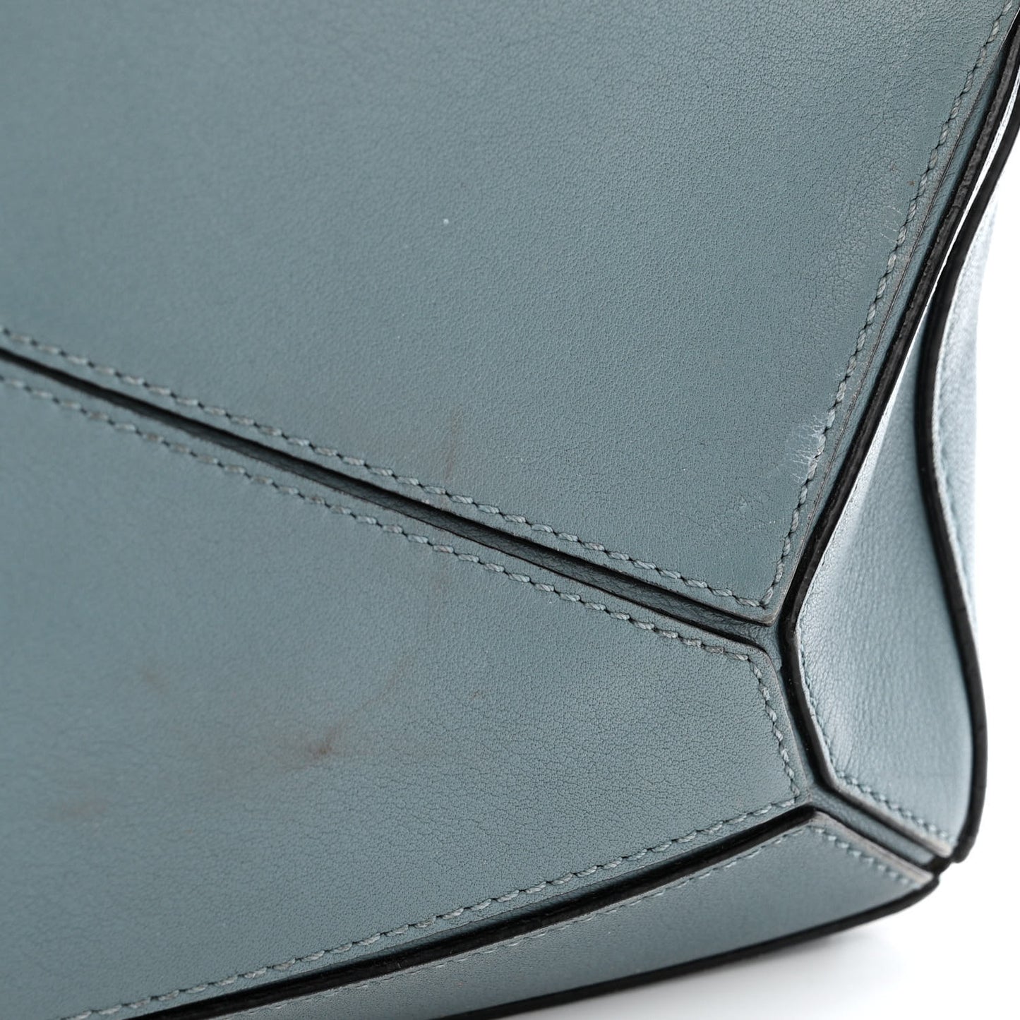Calfskin Small Puzzle Bag Stone Blue