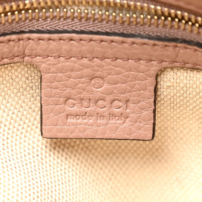 Gucci Pebbled Calfskin Medium Soho Chain Shoulder Bag Camelia 10 of 23
