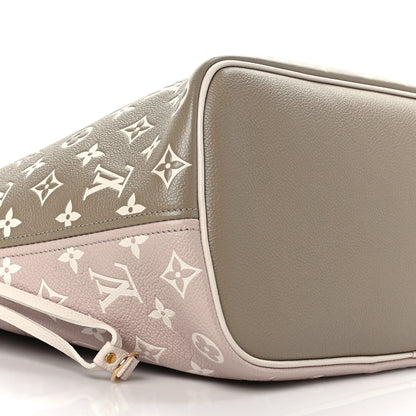 Louis Vuitton Empreinte Monogram Spring In The City Neverfull MM Kaki Beige Cream 6 of 10