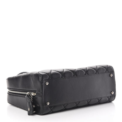 Chanel Calfskin Quilted Top Handle Bag Black 4 of 13