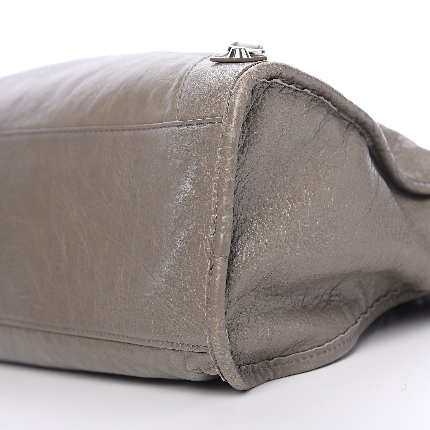 Agneau Classic Silver Hardware City Beige Liege