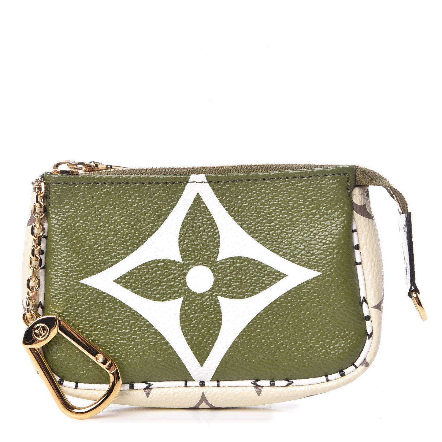 Monogram Giant Micro Pochette Accessories Kaki White