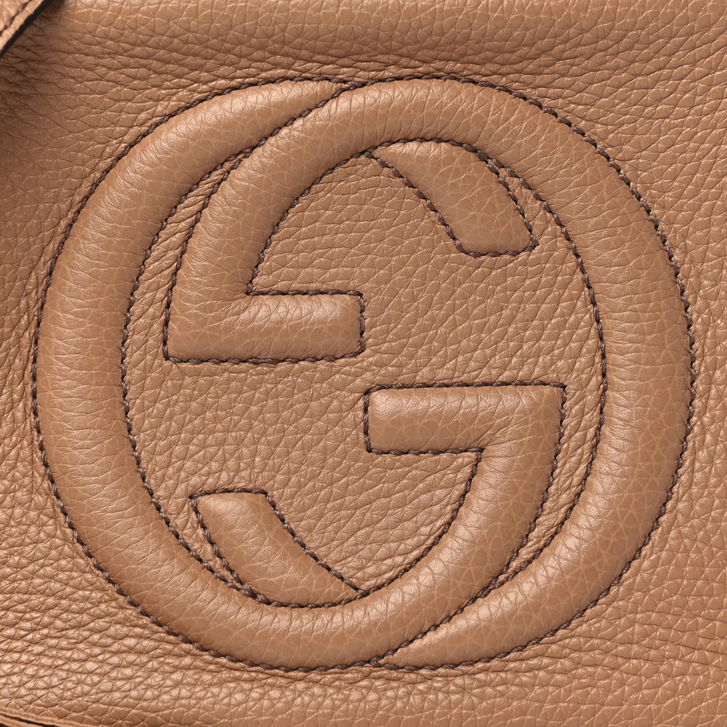 Gucci Pebbled Calfskin Small Soho Disco Bag Rose Beige 9 of 11