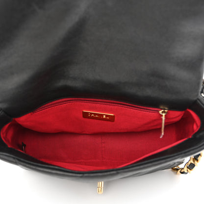 Chanel Lambskin Quilted Medium Chanel 19 Flap Black 5 of 10