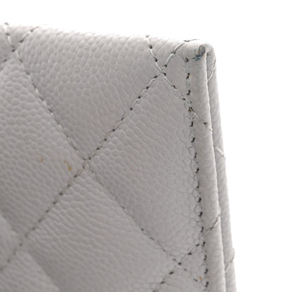 Chanel Caviar Quilted Card Holder Grey 8 of 9
