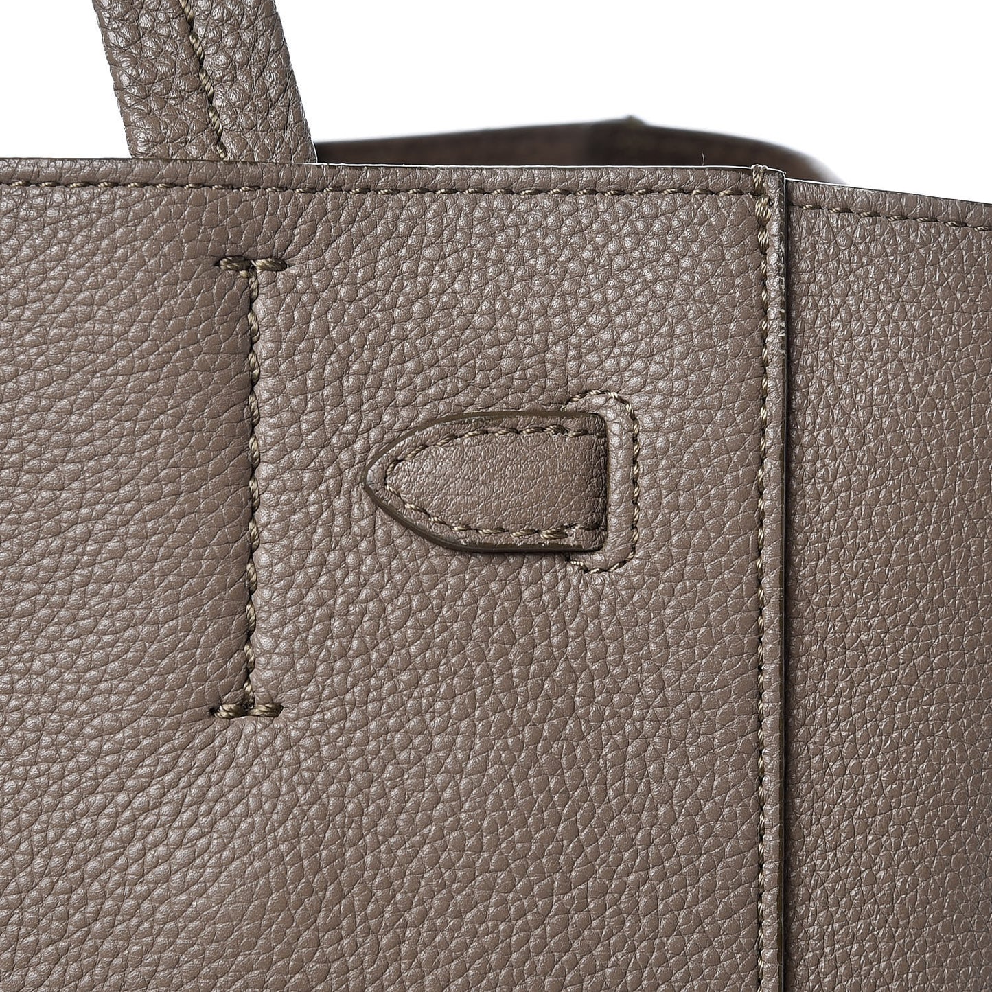 Soft Grained Calfskin Medium Belt Cabas Phantom Taupe