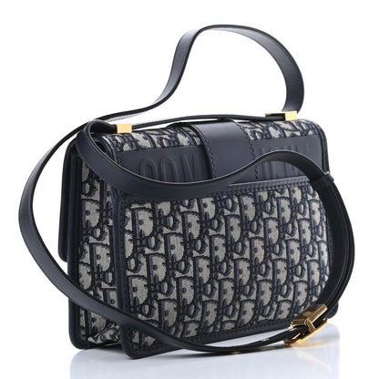 Christian Dior Oblique 30 Montaigne Flap Bag Blue 3 of 10