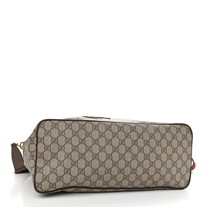 Gucci Soft GG Supreme Monogram Courrier Medium Crossbody Tote Beige New Acero 4 of 12