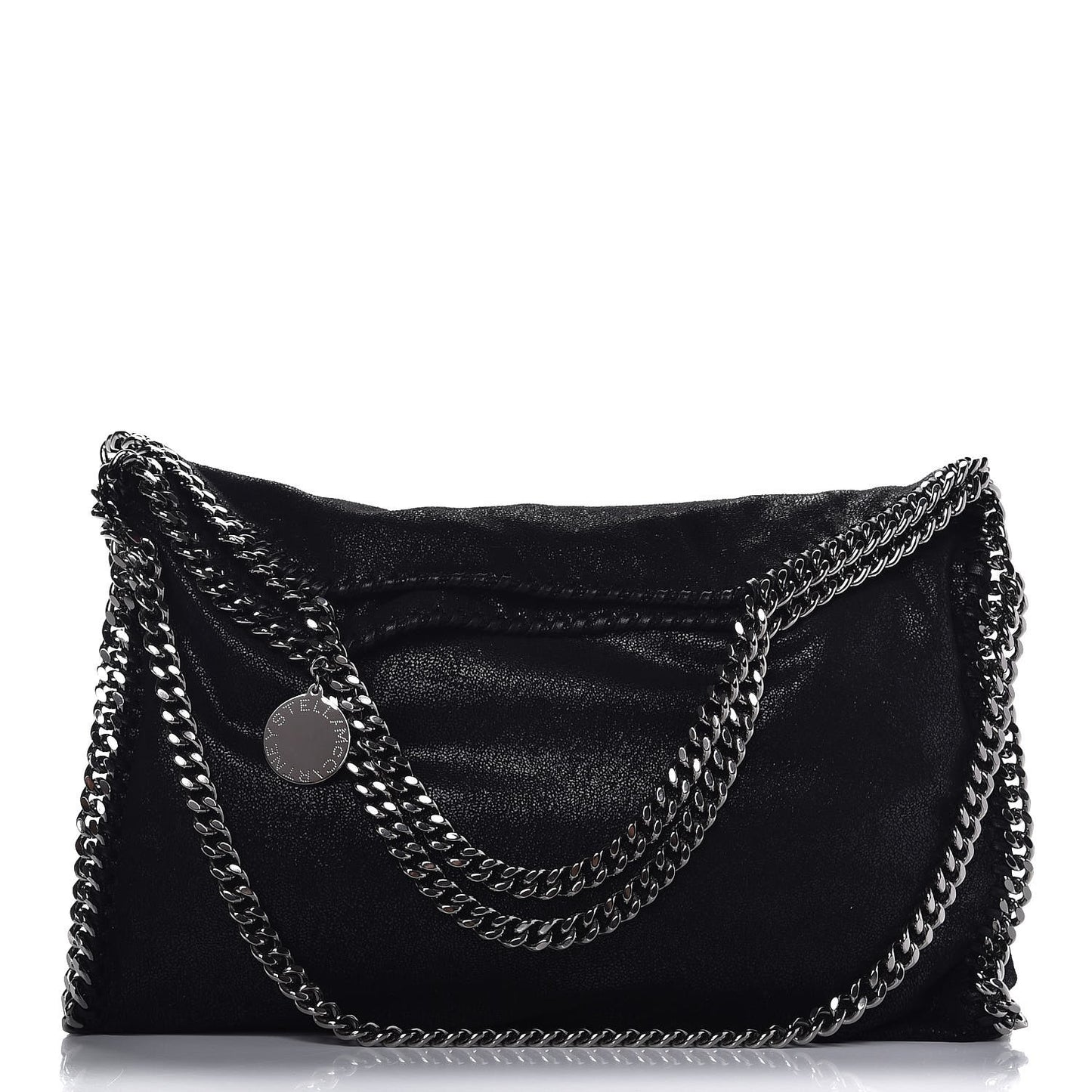 Shaggy Deer Falabella Fold Over Tote Black