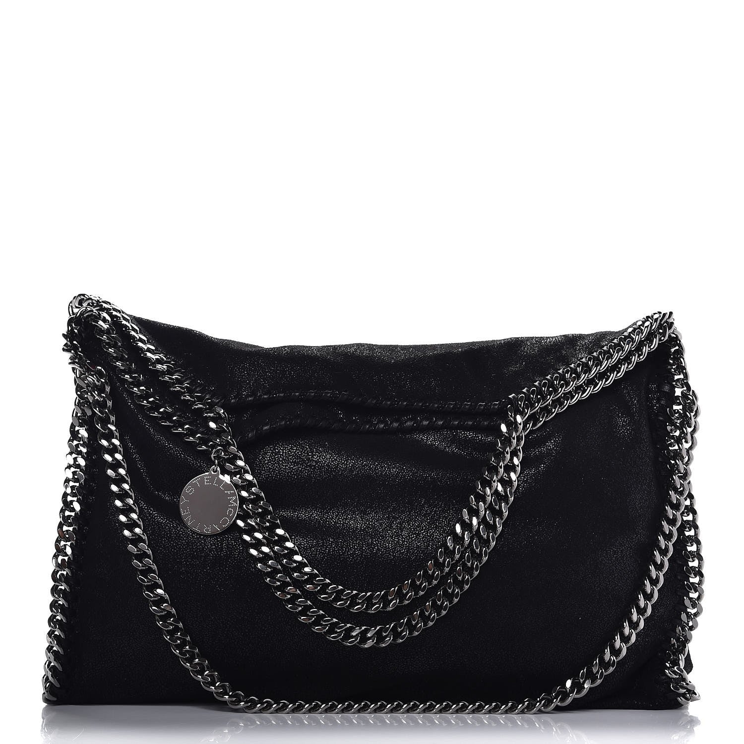 Stella McCartney Shaggy Deer Falabella Fold Over Tote Black 1 of 8