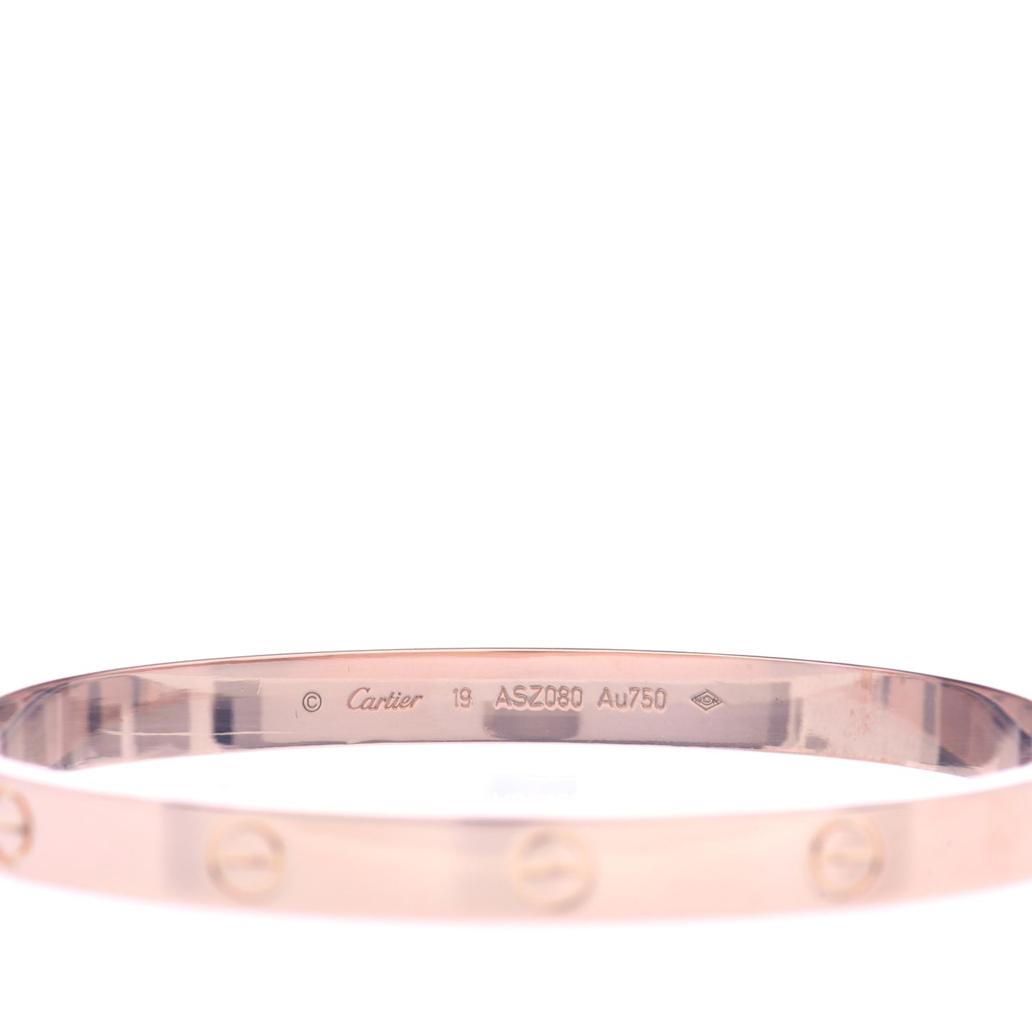 18K Pink Gold LOVE Bracelet 19