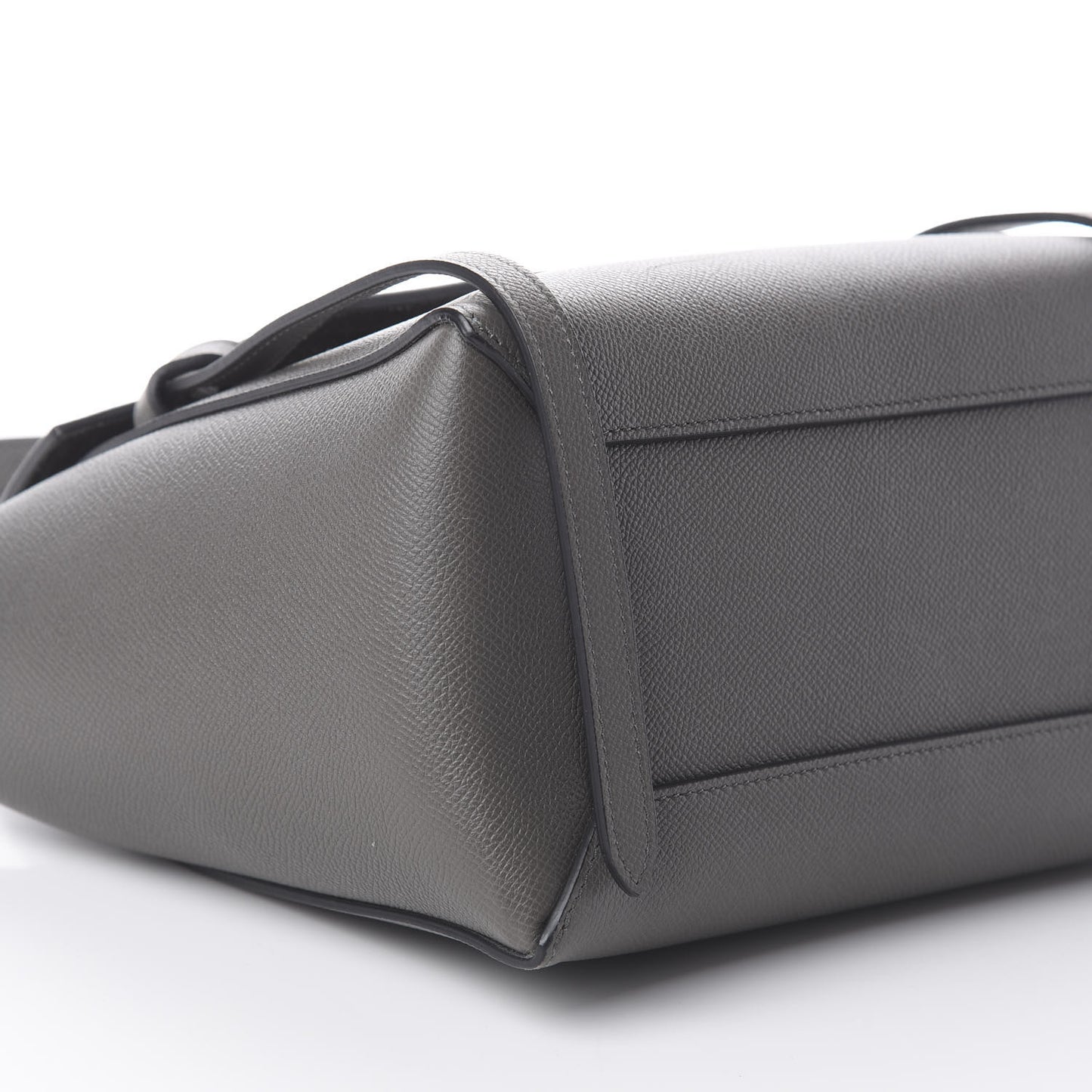 Grained Calfskin Micro Belt Bag Grey