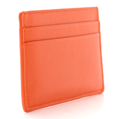 Loewe X HOWL'S MOVING CASTLE Calfskin Calcifer Card Holder Orange 3 of 9