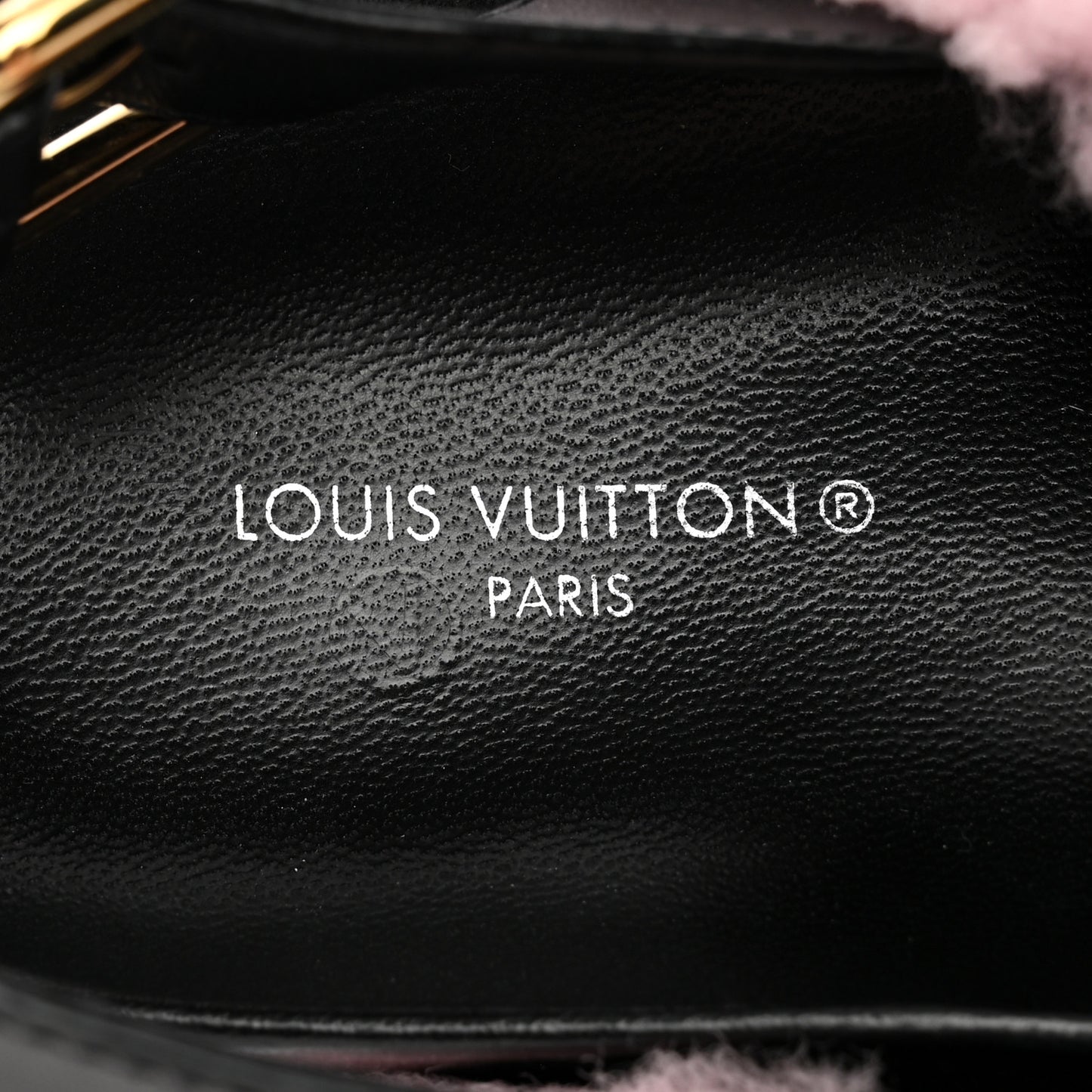 Shearling Paseo Sandals 38.5 Pink