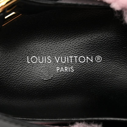 Louis Vuitton Shearling Paseo Sandals 38.5 Pink 6 of 15