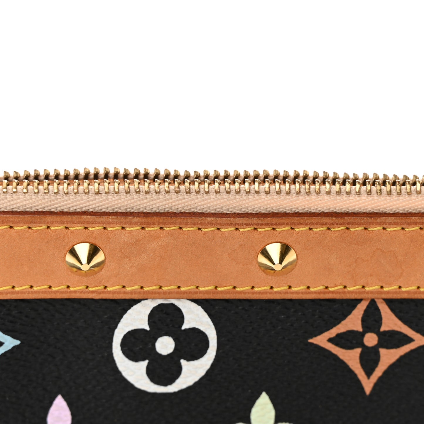 Monogram Multicolor Pochette Accessories Black