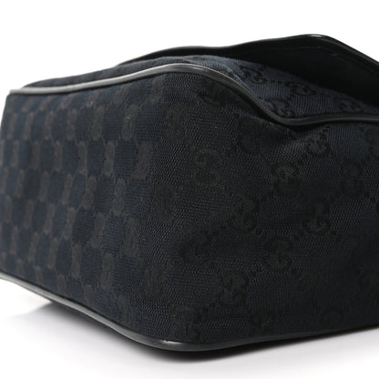 Gucci Monogram Flap Pocket Messenger Bag Black 10 of 10