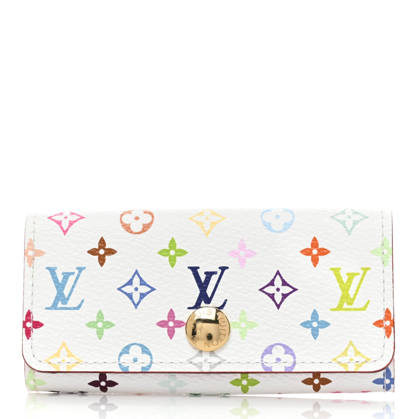 Monogram Multicolor Multicles 4 Key Holder White Litchi