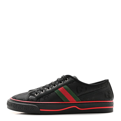 Gucci Econyl Nylon Web Monogram Off The Grid Womens 1977 Tennis Sneakers 39.5 Black 1 of 7