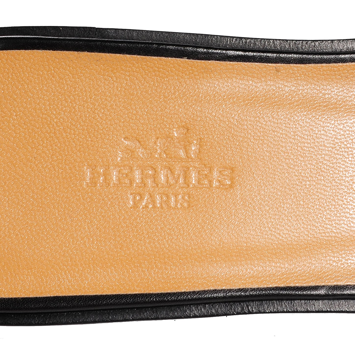 Box Calfskin Oran Sandals 38 Black
