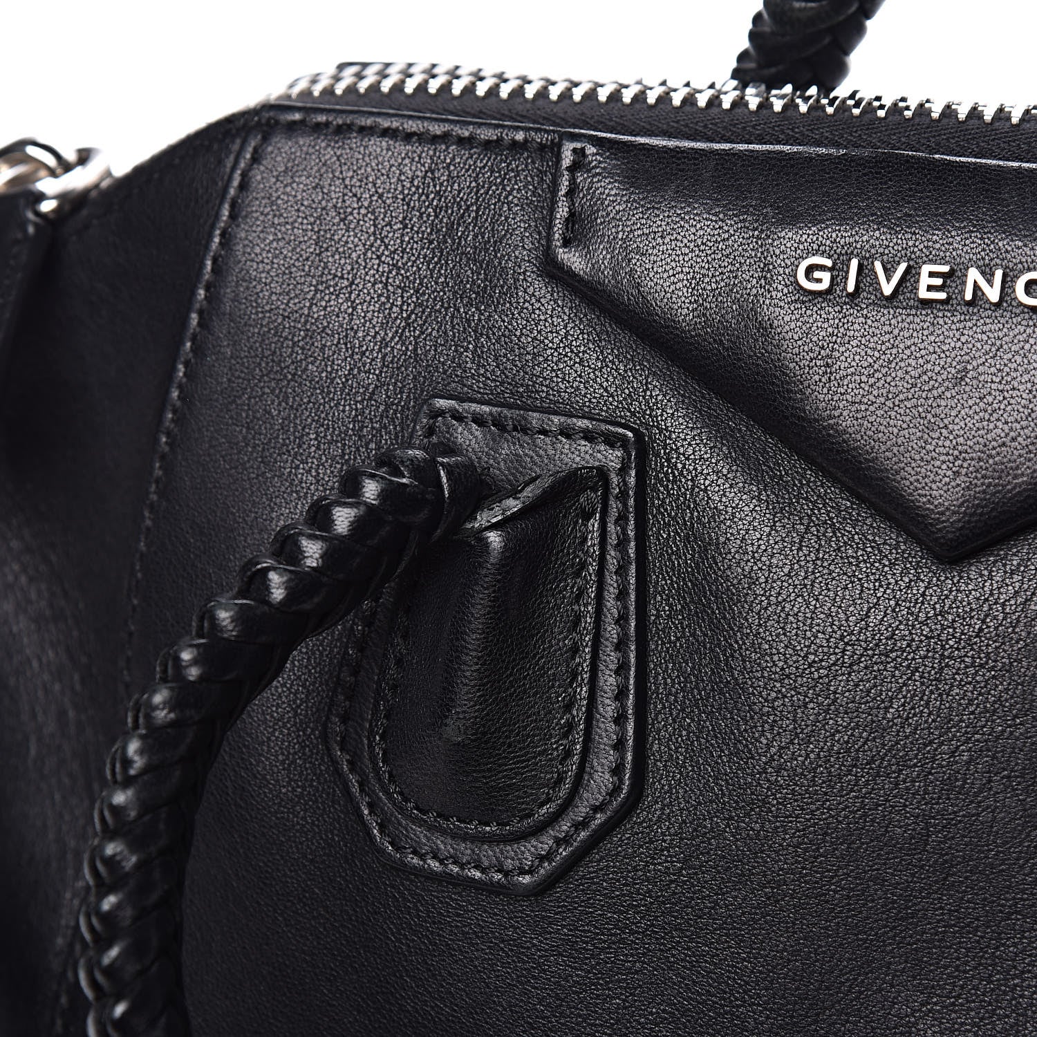 Givenchy Calfskin Braid Small Antigona Black 21 of 22