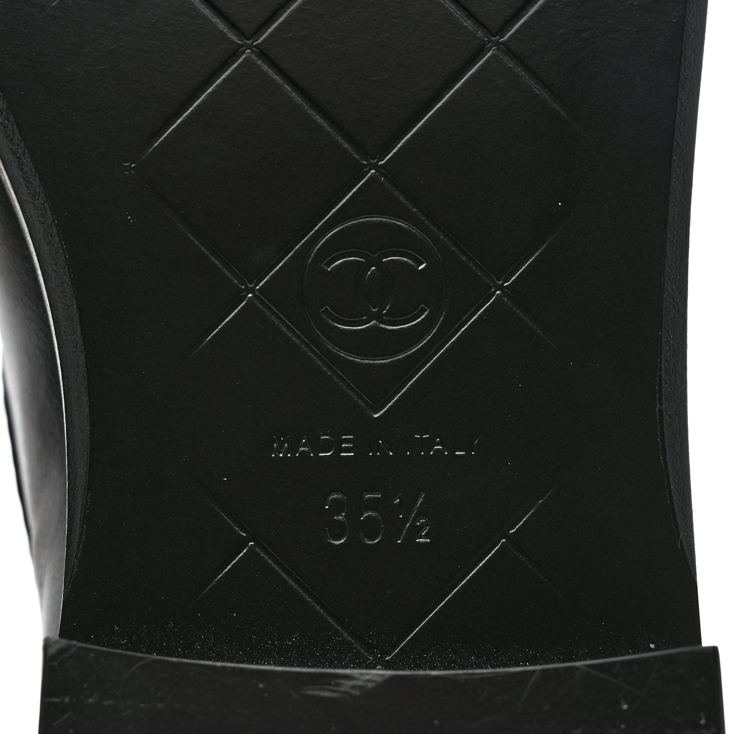 Lambskin Quilted CC Turnlock Loafers 35.5 Black