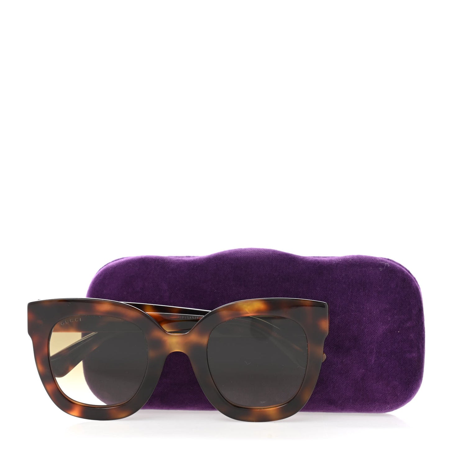 Round Frame Star Sunglasses GG0208S Tortoise