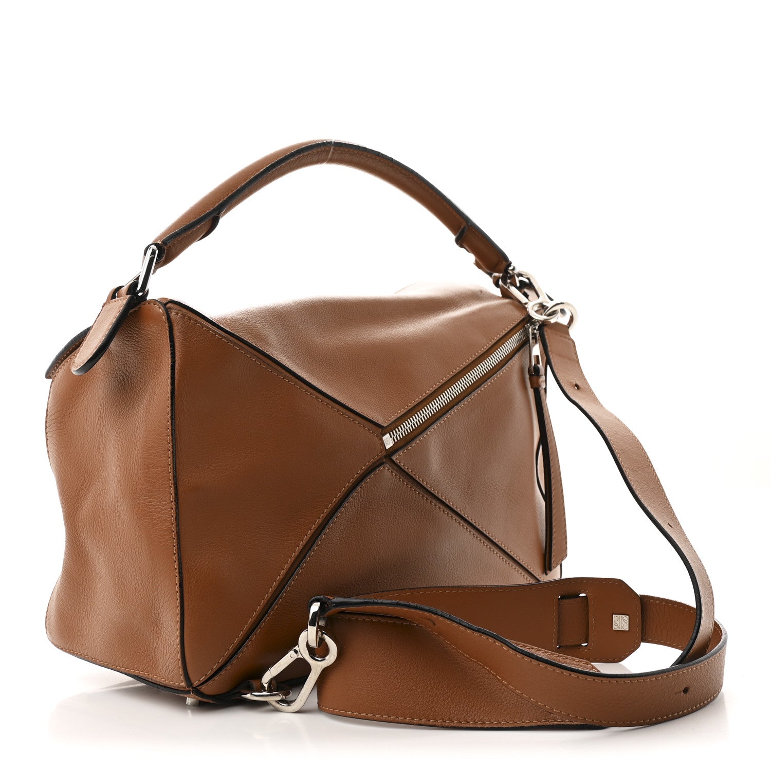Loewe Calfskin Medium Puzzle Bag Tan 3 of 11