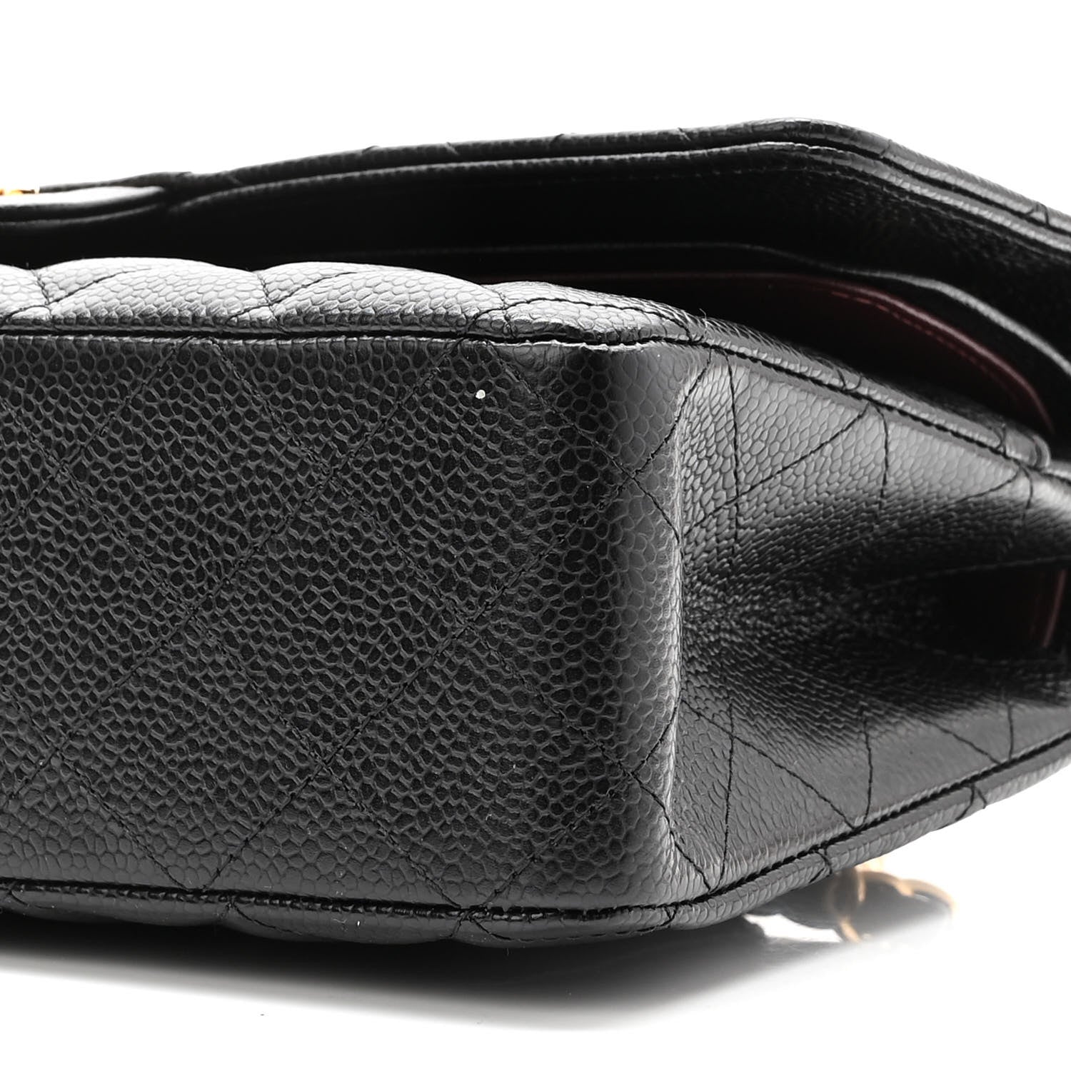 Chanel Caviar Quilted Medium Double Flap Black 10 of 11