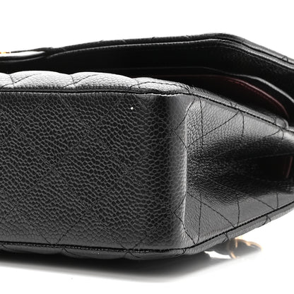 Chanel Caviar Quilted Medium Double Flap Black 10 of 11