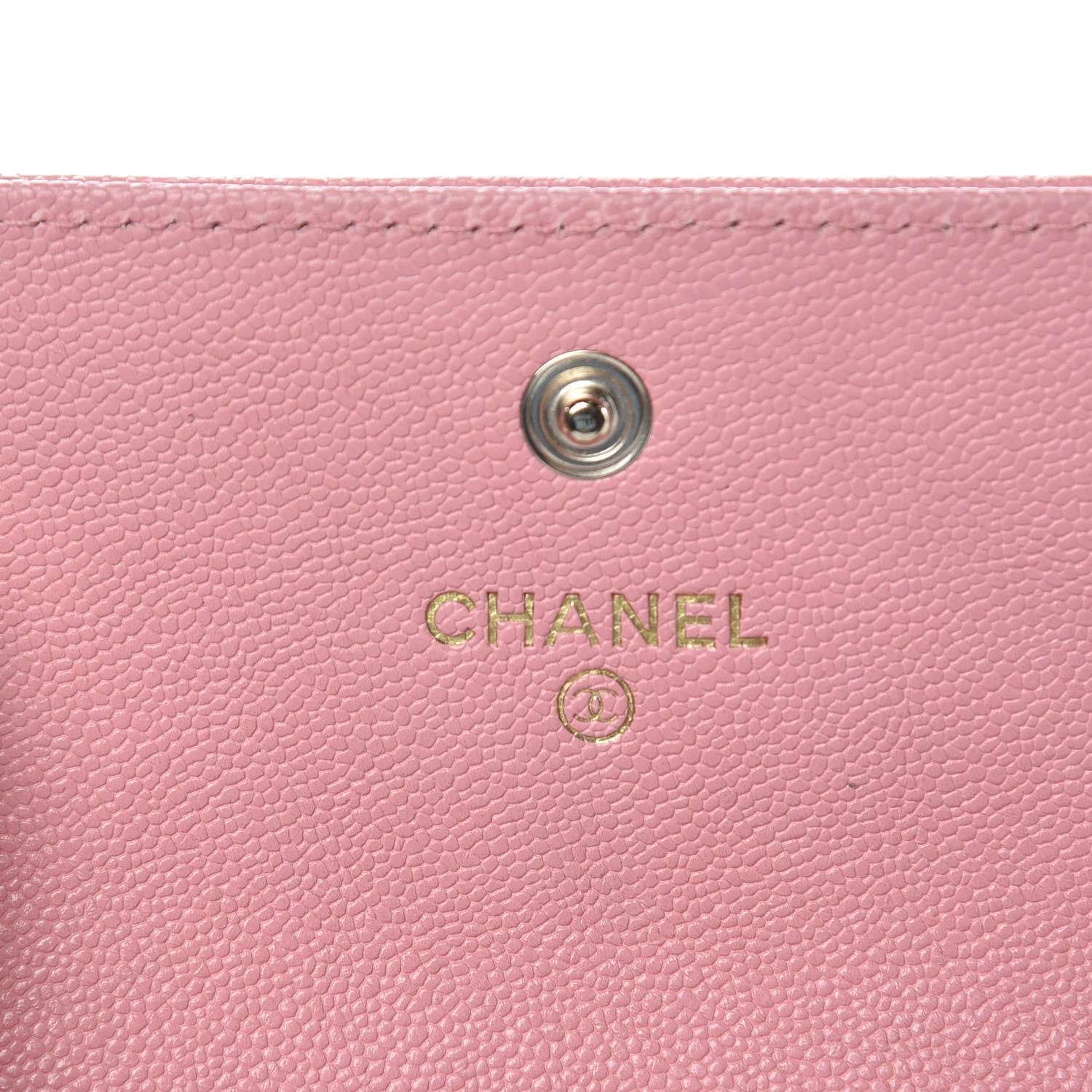 Chanel Iridescent Caviar Quilted Boy Card Holder Wallet Light Pink 6 of 9