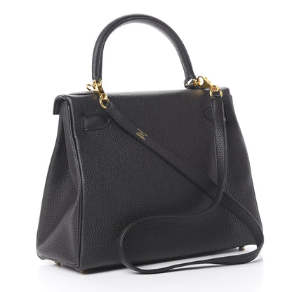 Hermes Togo Kelly Retourne 28 Black 2 of 12