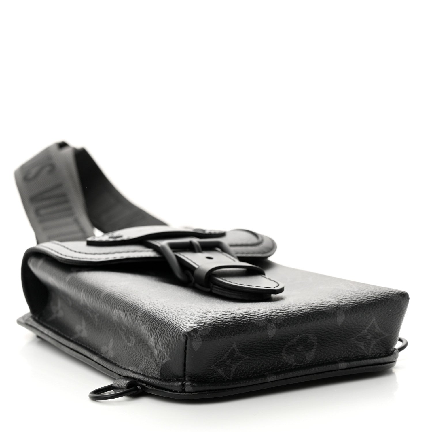 Louis Vuitton Monogram Eclipse Saumur Slingbag Black 4 of 10